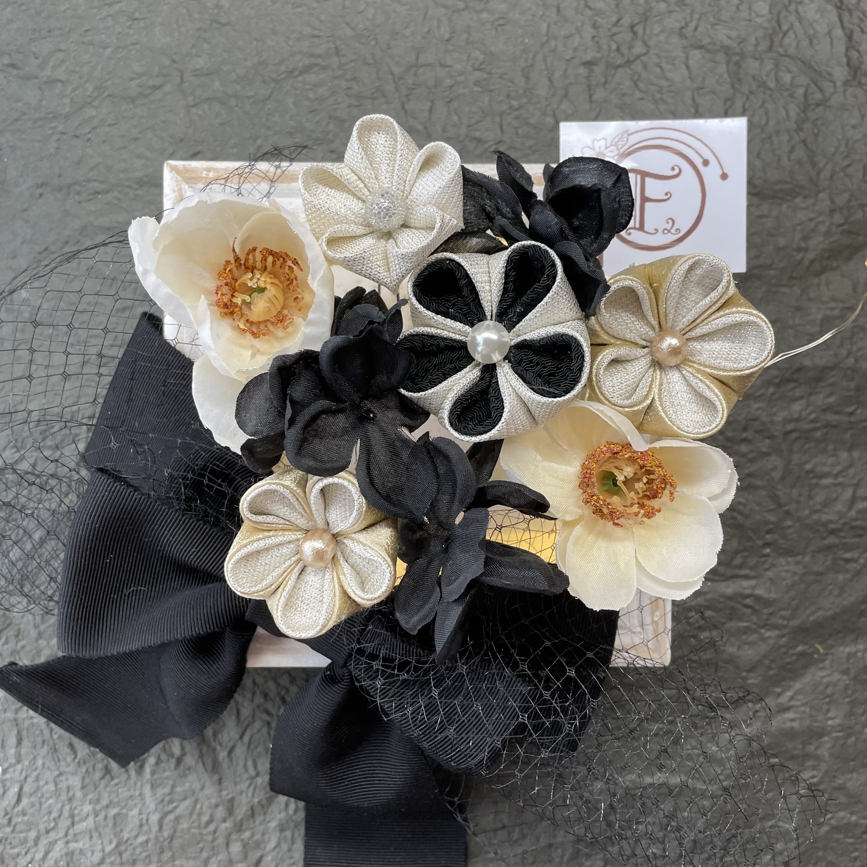 髪飾り　成人式　卒業式　つまみ細工　#2