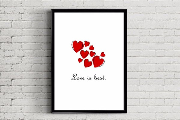 【ポスター】 Art Poster ～LOVE～ 1枚目の画像