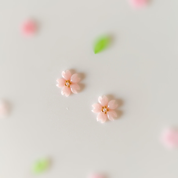 [再]✿桜のピアス✿ 3枚目の画像