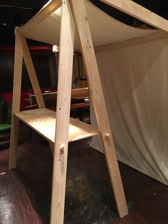 木製屋台テント(照明なし) その他家具 Fab Labo 通販 4509401｜Creema 