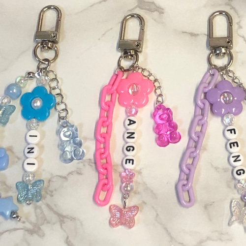 ゆいな様専用 韓国ビーズキーホルダーストラップオーダー
