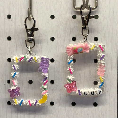 ホイップデコ フォト ダサかっ キーホルダー ハンドメイド