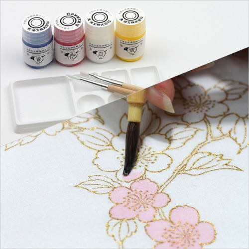 手描き友禅体験キット ハンカチ キット 丸染工 通販 13040584｜Creema