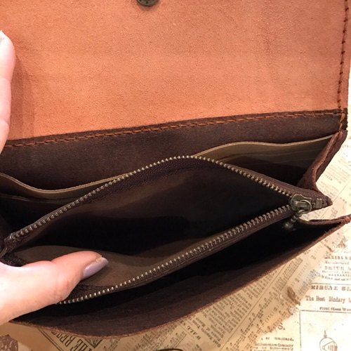 Harley Davidson レザー長財布 ブラウン ハーレーダビッドソン