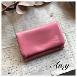 ♡Happy Price Sale♡栃木レザーフカフカキーケース&コインケースAntiquePink 1枚目の画像