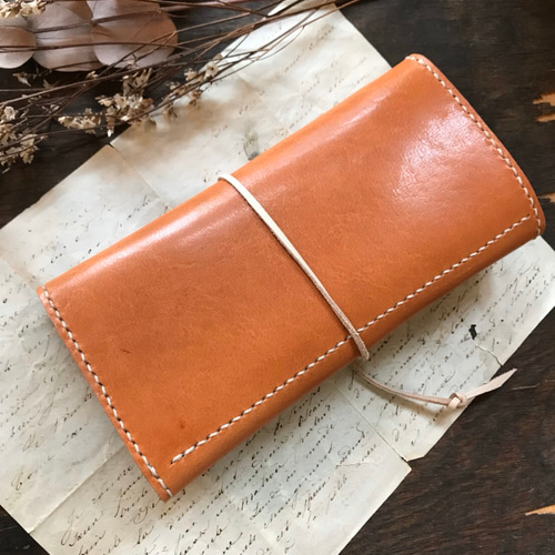 栃木レザー長財布コンチョ紐巻きCamel 長財布 An.y 通販 8471049