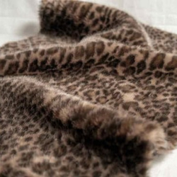 国産フェイクファー生地 /ソフトレオパード NT-3026-P 全3色/125cm巾