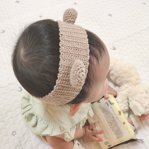 オーダーメイド] くま耳 ベビー キッズ ヘアバンド 4color 雑貨