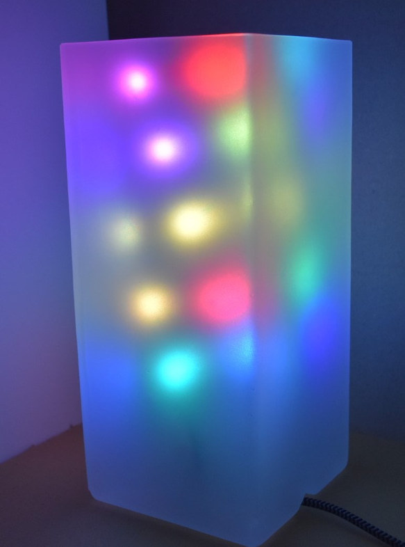 すりガラスLEDイルミネーション LED イルミネーション　ガラス　インテリア　スタイリッシュ 3枚目の画像