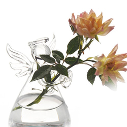 天使 エンジェル テラリウム 花瓶 一輪挿し 花瓶 ガラス 1枚目の画像