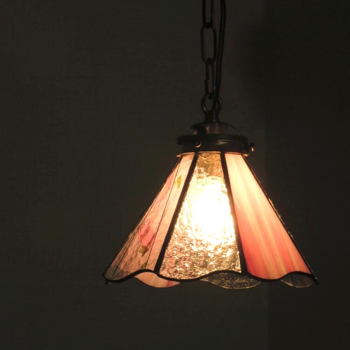 creema限定価格】⭐️送料無料⭐️ステンドグラス ＊ピンクの