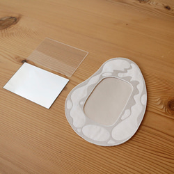 Embroidery Mirror frame "White cloud" S 第6張的照片
