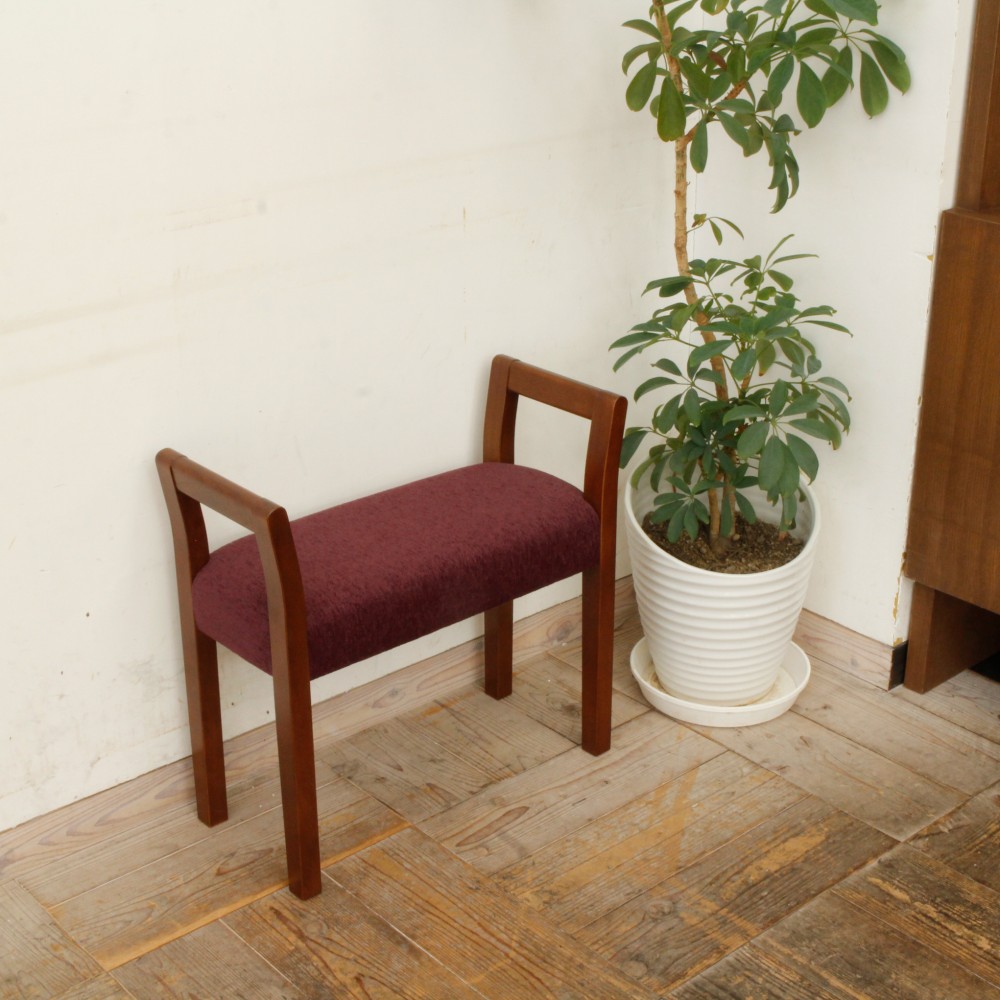 玄関スツール ダブルアーム（BR×ANパープル）