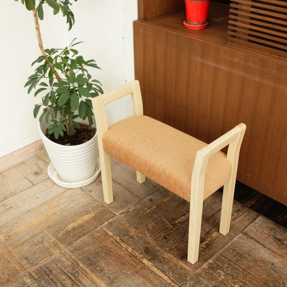 玄関スツール ダブルアーム（NA×ANシナモン）