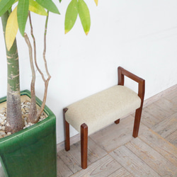 モンキーポッド スツール 椅子 木製 ダイニング 無垢材 1本彫り 腰掛