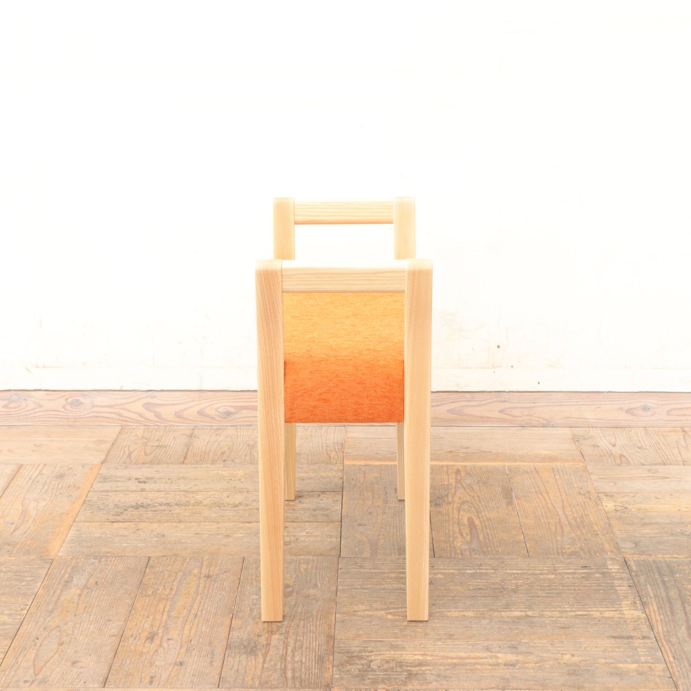 玄関スツール ダブルアーム (NA×オレンジ  ANシリーズ)