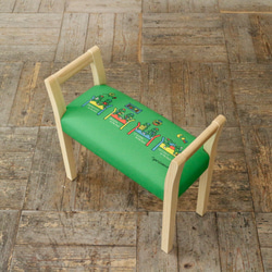 玄関スツール ダブルアーム（NA×Life on the chair：green）with【YORIDONO】 4枚目の画像