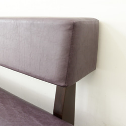 2.5s Border sofa（ DBR × 合成皮革パープル Ba-09 ） 5枚目の画像