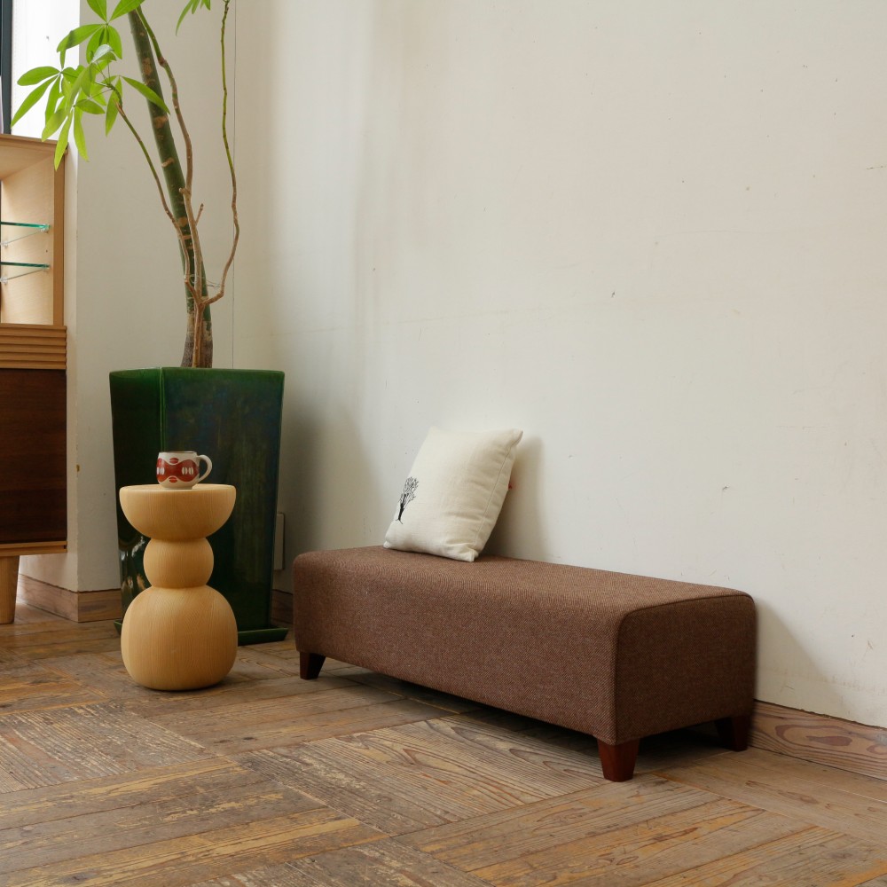 1.5 seater Bench D300（ブラウン×ブラウン NC-123）※高さオーダー