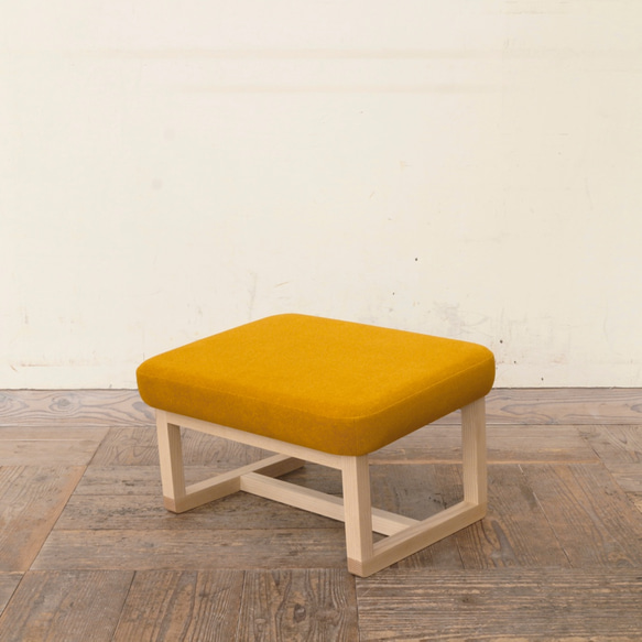 【ペット用生地使用】コ助ソファ＆オットマン ( NA × イエロー NW-UP5602 ) 