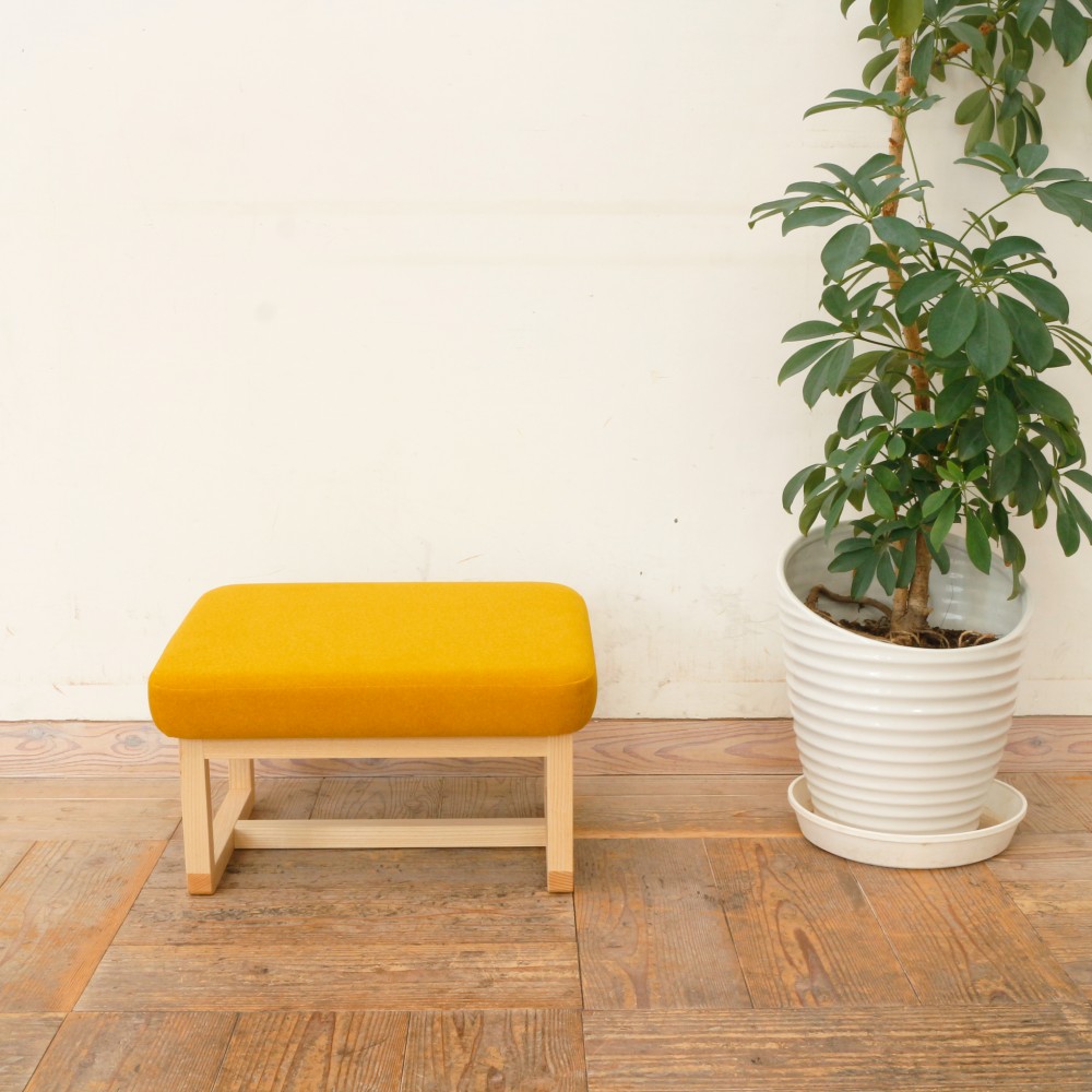 【ペット用生地使用】コ助オットマン ( NA × イエロー NW-UP5602 )