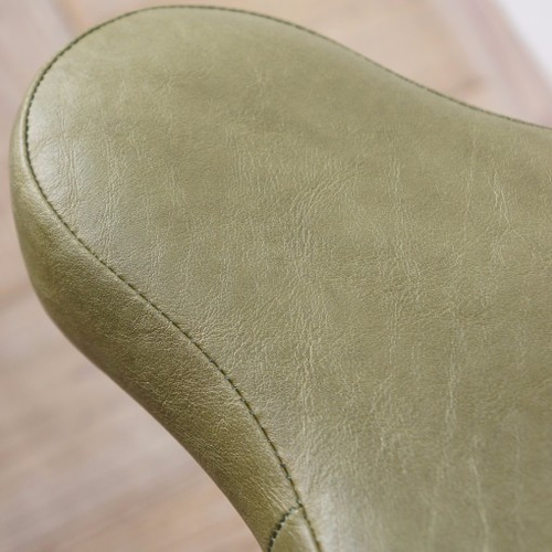 キッチンスツール マタ美 SH670 (ナチュラル×オリーブ) 椅子（チェアー