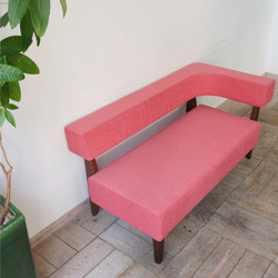 2s Border sofa-L（左）（BR×桜ピンク ANシリーズ） 3枚目の画像