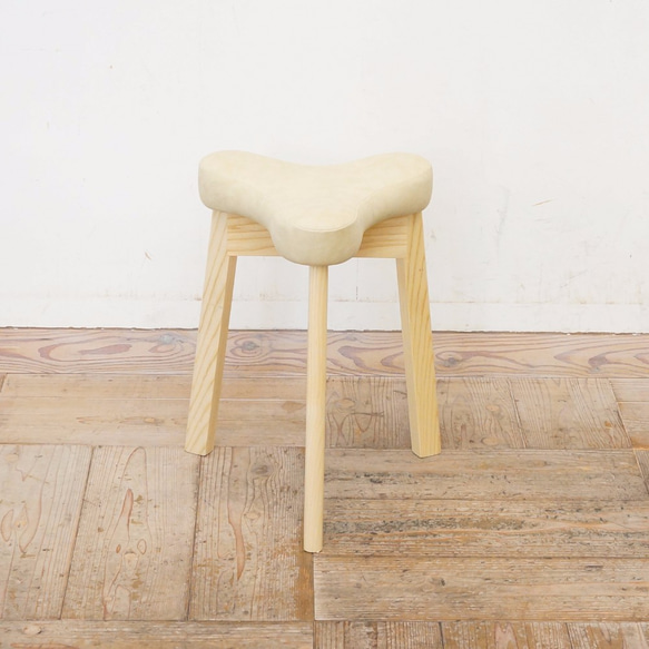 ダイニングスツール マタ美 SH420 (ナチュラル×アイボリー) ZYX1957181126(14850円)