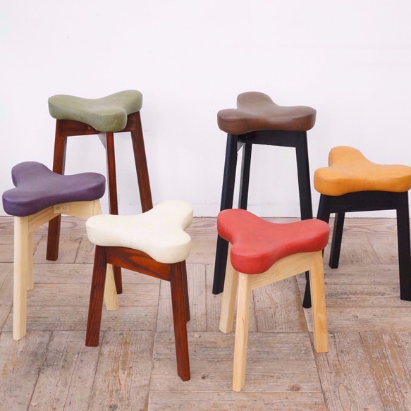 ダイニングスツール マタ美 SH420 (ナチュラル×アイボリー) ZYX1957181126(14850円)