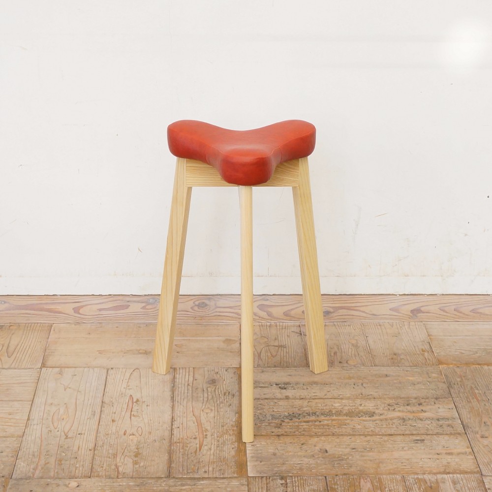 サニタリースツール マタ美 SH570 (ナチュラル×レッド)