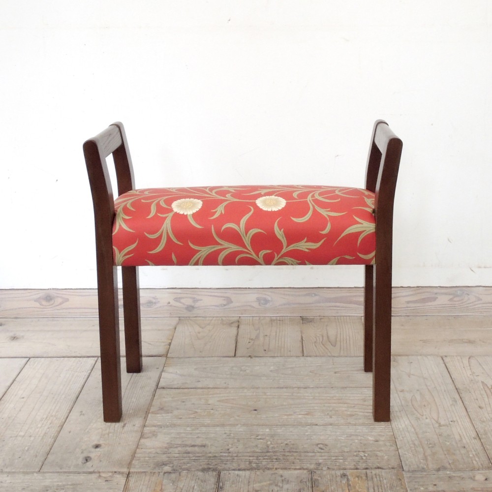 玄関スツール ダブルアーム（BR×William Morris スクロール）