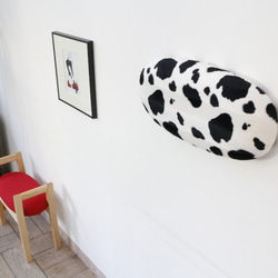 玄関スツール ダブルアーム 収納付 (ナチュラル × Cow) 5枚目の画像