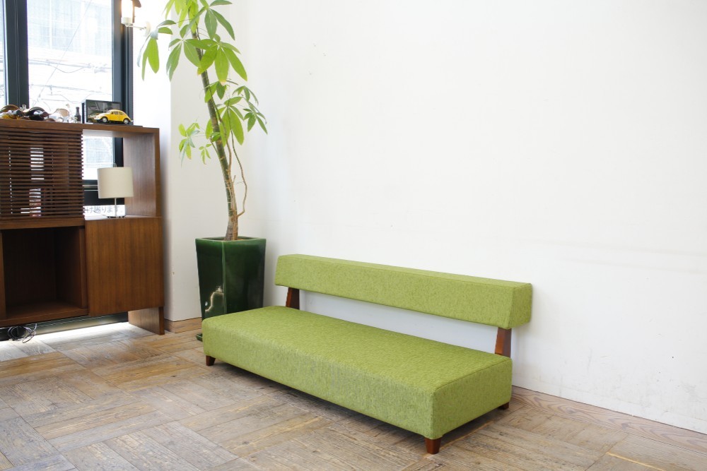 2.5s Border sofa（BR×イエローグリーン ANシリーズ）※高さオーダー