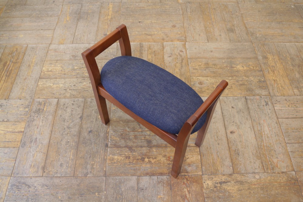 玄関スツール ダブルアーム 収納付 (ブラウン × デニム) 27,720円