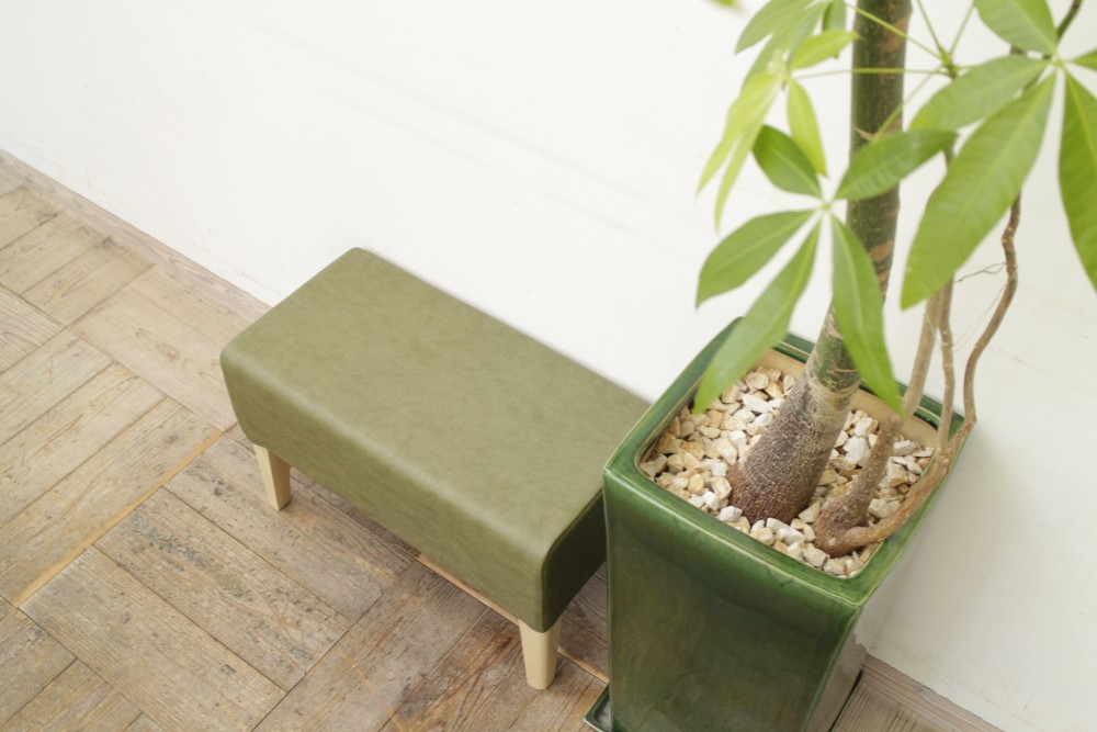 1s Bench D300  ( NA × 合成皮革オリーブ Ba-05 )