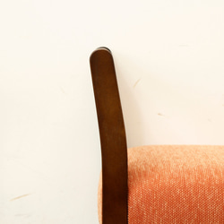 玄関スツール W-arm (ブラウン×オレンジ T-7343) ※高さオーダー 3枚目の画像