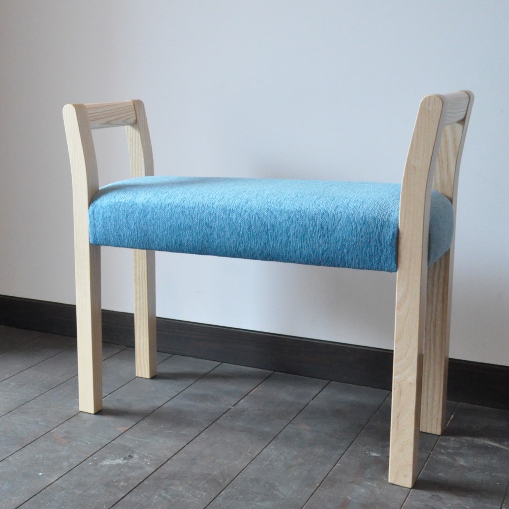 玄関スツール ダブルアーム（NA×ANライトブルー）