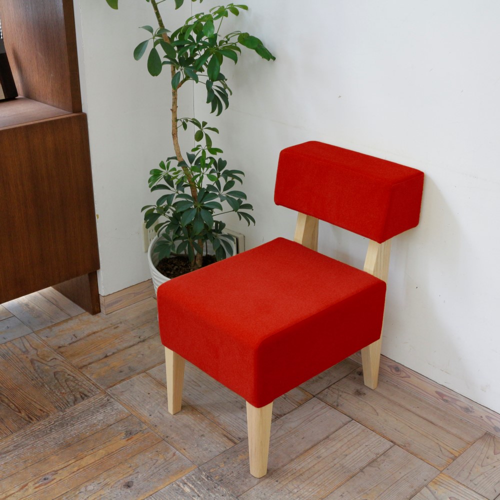 Border LD chair（ NA × レッド UP5603 ）