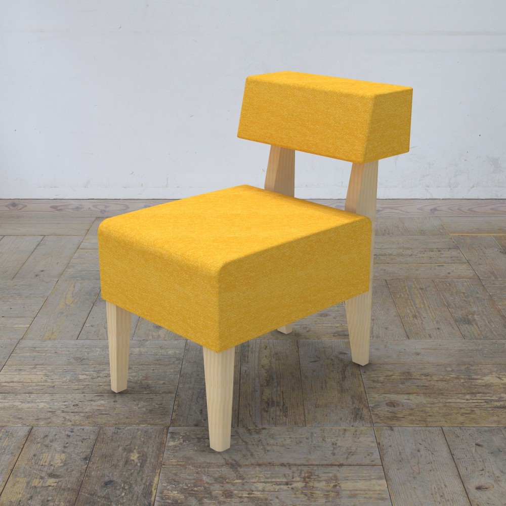 Border LD chair（ NA × イエロー ANシリーズ ）