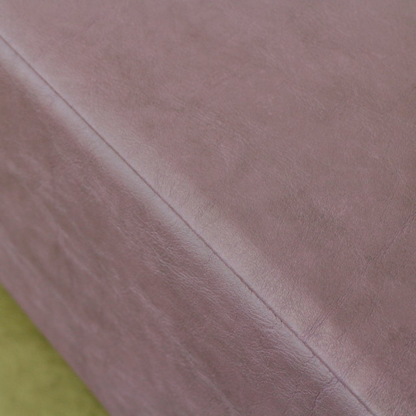 2.5s Border sofa（ BR × 合成皮革パープル Ba-09 ＆ オリーブ Ba-05 ） 4枚目の画像