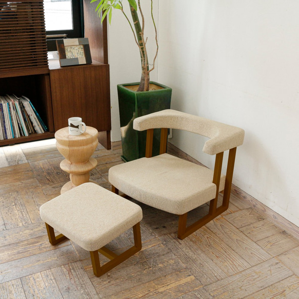 Personal care sofa & Ottoman ( Brown × Camel ) 第1張的照片