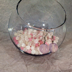 Long pierce  ✴︎  Rose quartz 1枚目の画像