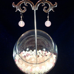 Long pierce  ✴︎  Rose quartz 2枚目の画像