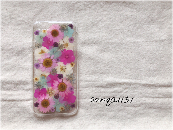 《SALE!!》♡押し花ケース♡ 《pop2》 iphone6/iPhone6S対応 1枚目の画像