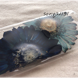 《SALE!!》♡押し花ケース♡ 《BLUE✕NAVY》iPhone6 /6S 3枚目の画像