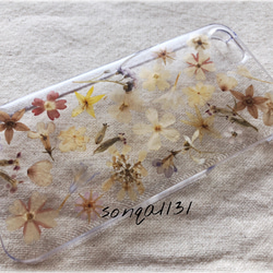 《SALE!!》♡押し花ケース♡ 《花手毬》 iPhone5 /5S /SE対応 3枚目の画像