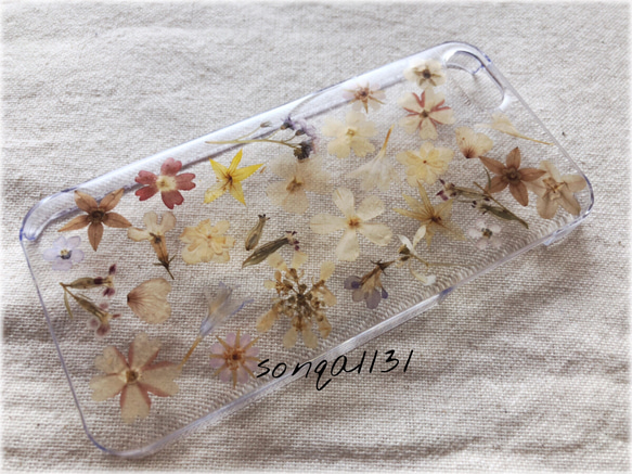 《SALE!!》♡押し花ケース♡ 《花手毬》 iPhone5 /5S /SE対応 3枚目の画像