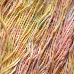 sale　手染め糸　コットン　yellow colorful nijiyarn 6枚目の画像