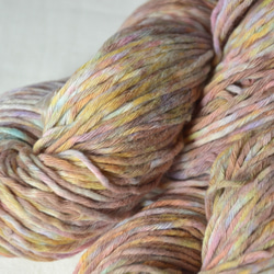 手染め糸　コットン　brown marble  nijiyarn 3枚目の画像