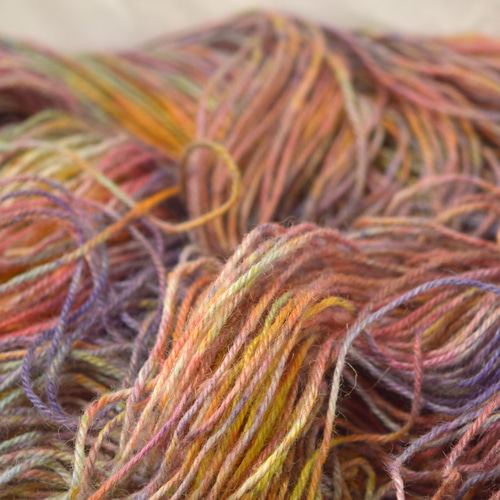 半額SALE！手染め糸 麻紐 カラフルムラ染め nijiyarn ひも・コード 